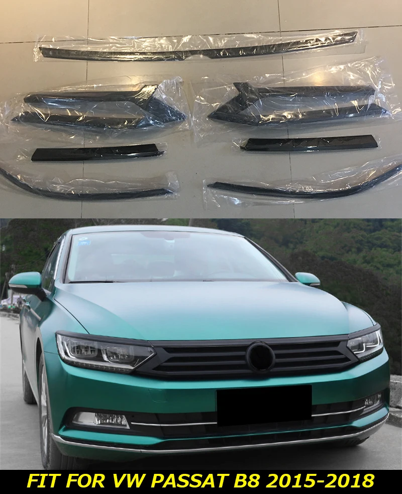 Стайлинг автомобиля Решетка переднего бампера средняя полоса для Volkswagen New Passat B8