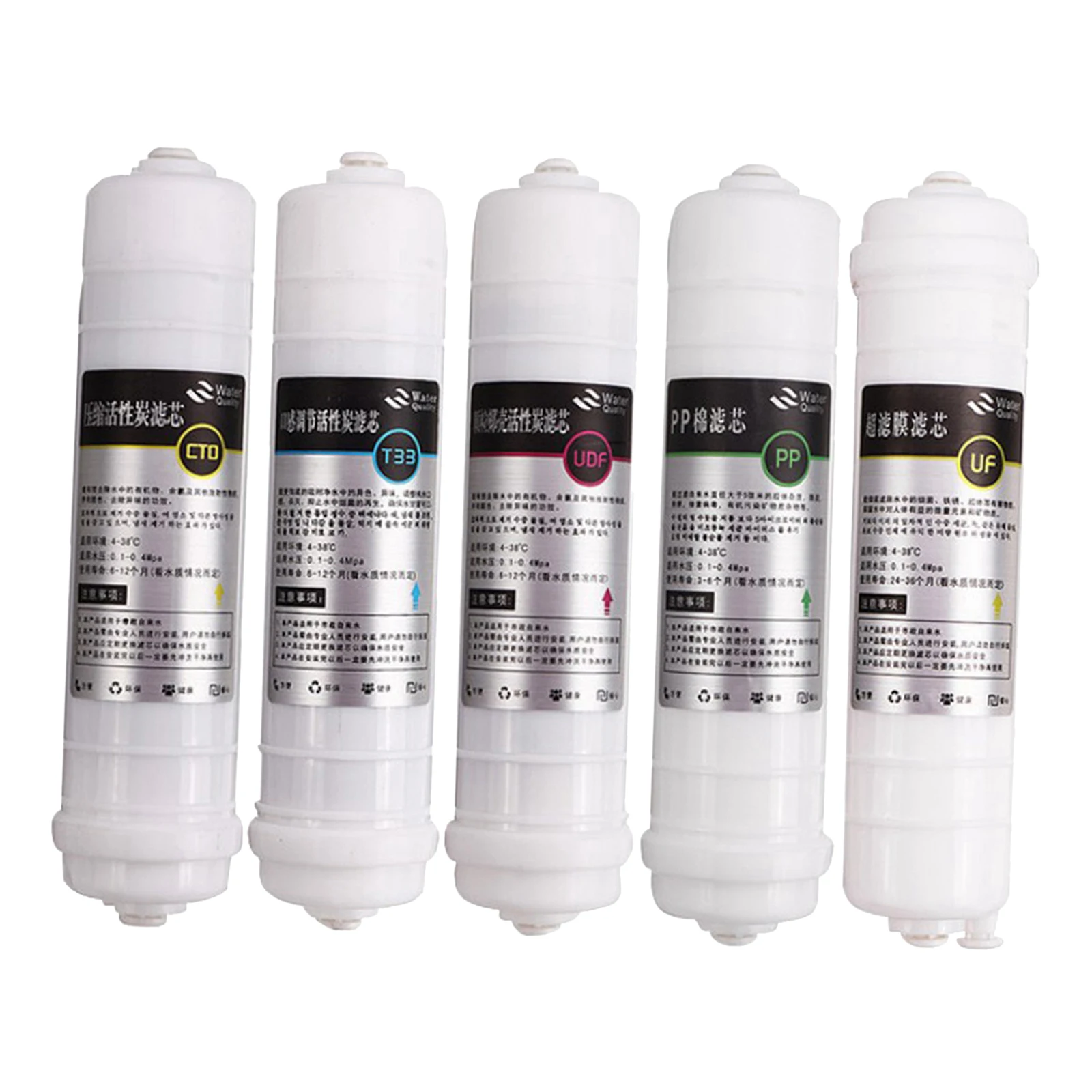3/5pcs Reverse Osmosis RO Water Filters Replacement Set 10 inch Water Filter Cartridge for DIY Water Purifier