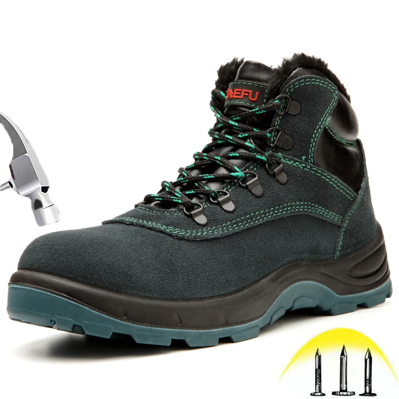 warm steel toe cap boots