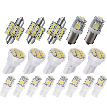 

6000K White LED Interior Light Bulb Package for Toyota 4Runner 18Pcs Inside Light e Trunk Map License Plate Lamp Bulb