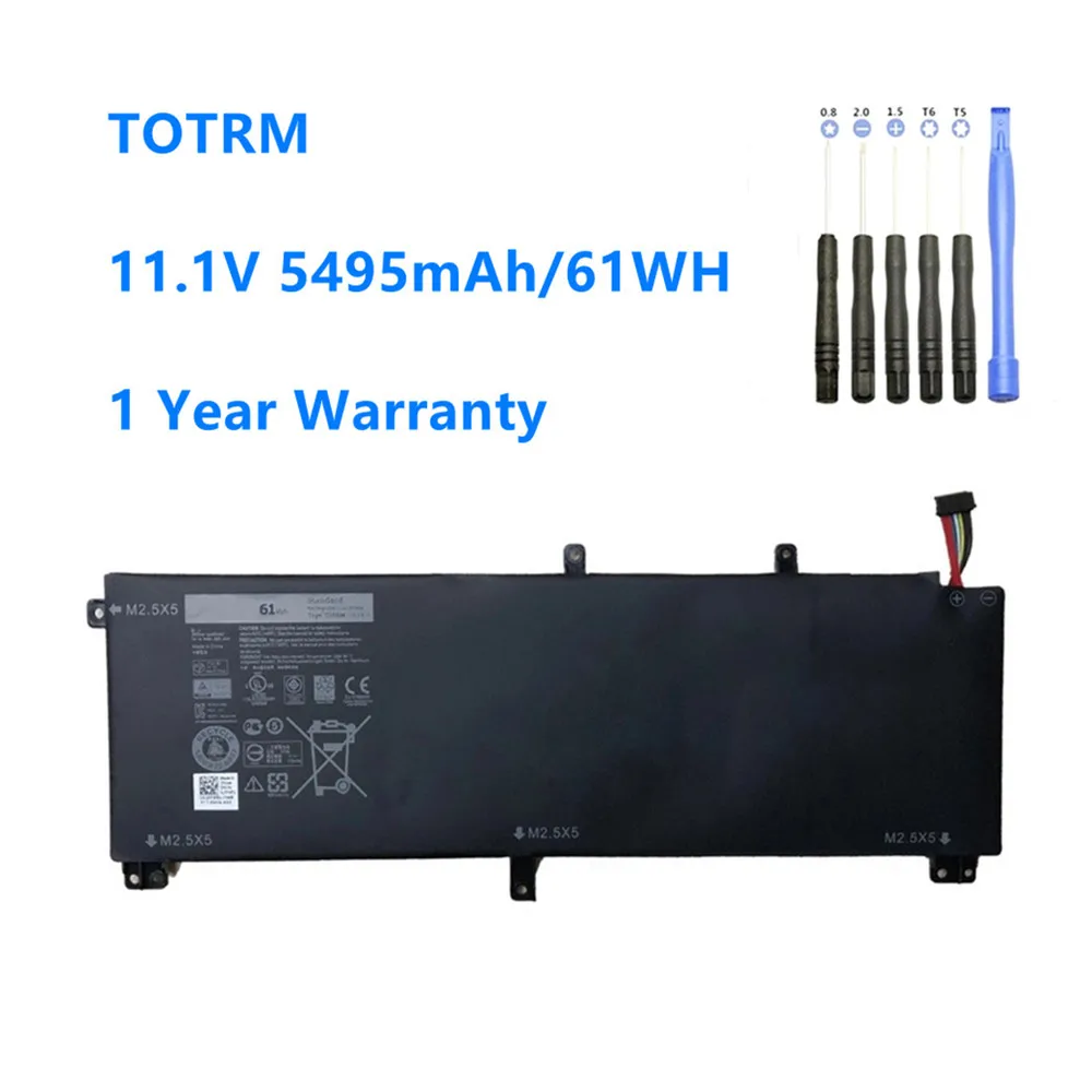Новый аккумулятор T0TRM для ноутбука Dell XPS 15 9530 Precision M3800 245RR H76MV 7D1WJ TOTRM 11 1 v 5495mAh/61WH |