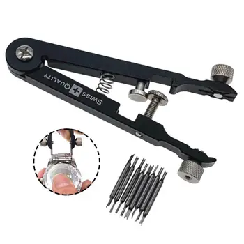 

Watch Bracelet Pliers for Watch Repair Alloy Watch Bands Removing Tools Standard Spring Bar Remover Kit with 8 Replacement Head