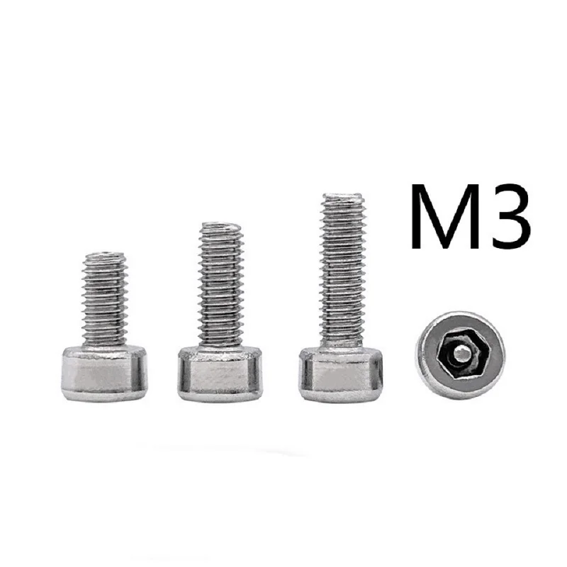 100 piece stainless steel screws m3x6 for connecting pieces g track rails 