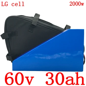 شراء60v 30ah بطارية سكوتر كهربائي 60v 30ah بطارية أيون الليثيوم استخدام LG الخليوي 60V1500W 2000W 2500W دراجة كهربائية بطارية + 5A شاحن