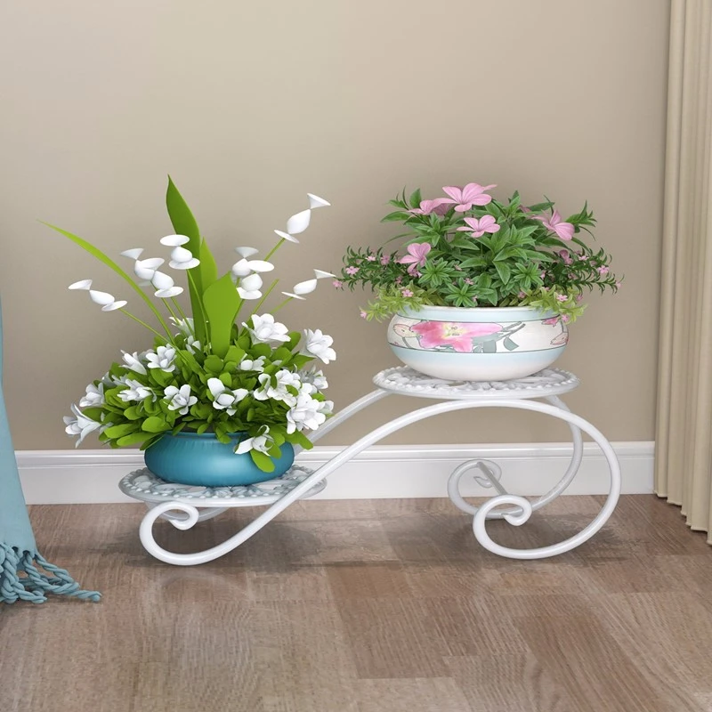 

Art Flower Rack Landing Type Many Function Indoor Ground Flowerpot Frame European Style Household Balcony Flower Rack Shelf