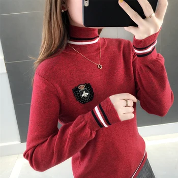 

1080338 [2F, zone 1, under 10] actual photo of new sweater in autumn and winter high collar bottoming sweater 2019ttl