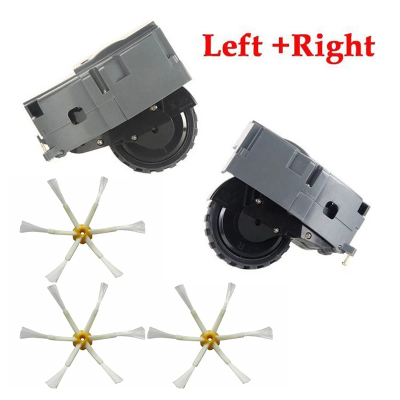 

Left Wheel/Right Wheel Side Brushes For IRobot Roomba 500/600/700/800/900 Vacuum