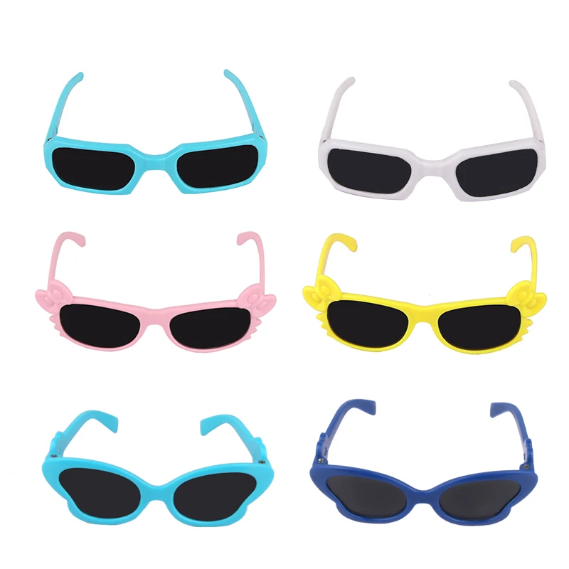 Doll Accessories For Girls Fashion Sunglasses Necklace Hairpin For 43 Cm Bebe Reborn Baby Clothes For Our Generation Baby Toys - 4
