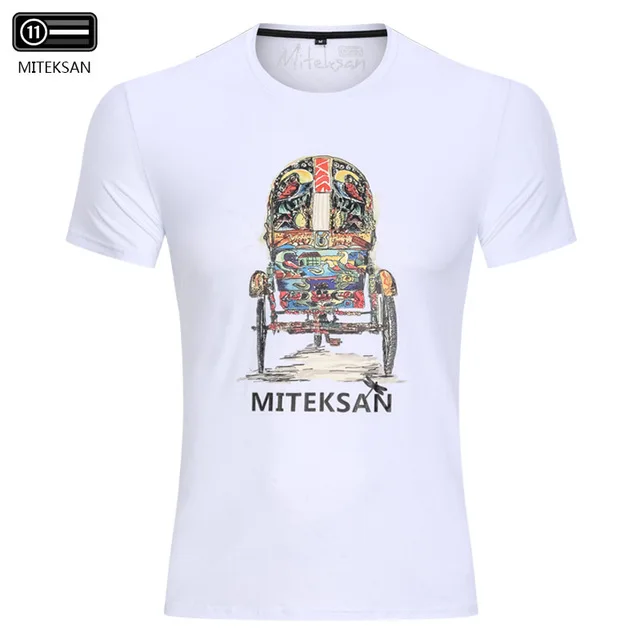 Бренд MITEKSAN, хлопок, футболка для мужчин, хип-хоп, уличная одежда, Джокер, Харадзюку, футболка с принтом, спортивный топ, повседневная, панк, модная, для фитнеса, Homme - Цвет: Белый