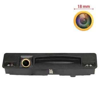 

Freezzmi Golden HD Car Rear View Backup Camera Trurk Handle for Ford Escort Focus 3 Sedan Ecoboost Sync2 y Sync3 + 1.5 EcoBoost