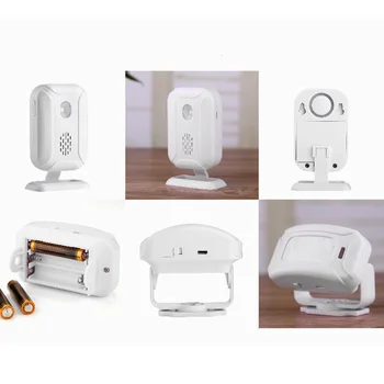 

Home Wireless Doorbell Multifunctional Alarm Office Night Light Hotel Entry Welcome Infrared Detector Motion Sensor Induction