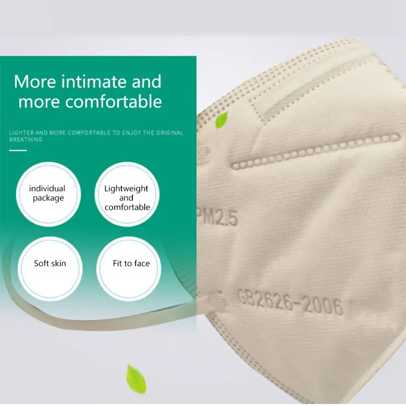 

10Pcs/Pack Dustproof Safety Face Mask Disposable Anti Pollution Filter Mouth-Muffle Earloop 3D Foldable Respirator