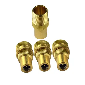 

4pcs Copper Slotted Head Car Trunk Tire Pressure Reducing Deflation Relief Flow Control valves caps for wheel Parts Accessories
