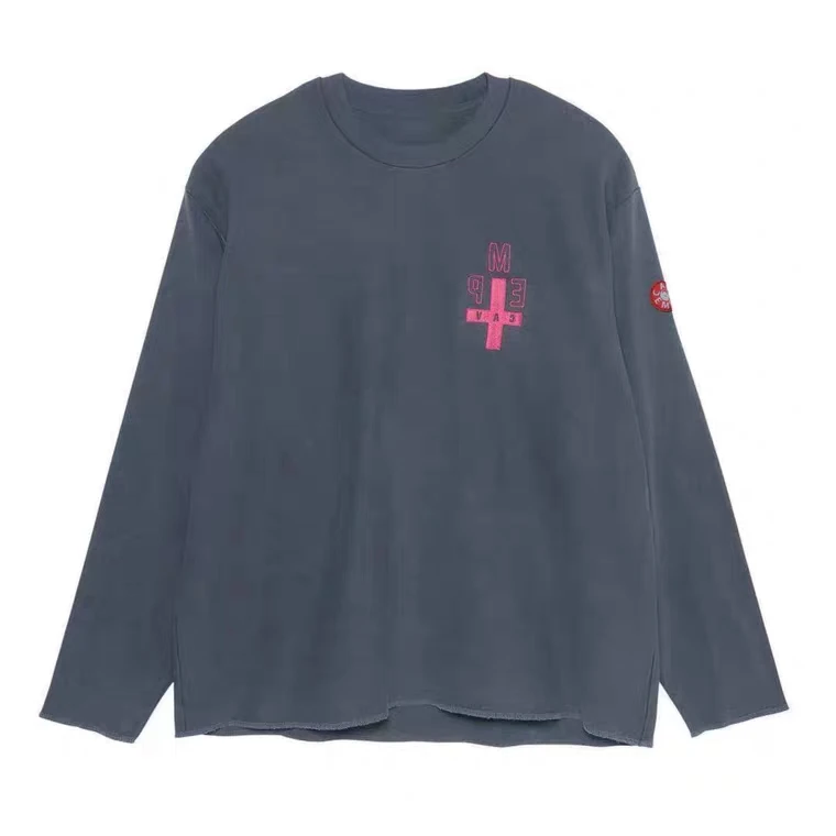 Футболки c. E CAV EMPT, футболки с длинными рукавами, выстиранная вышивка крестом, футболки для мужчин и женщин, демисезонная уличная одежда, cav empt