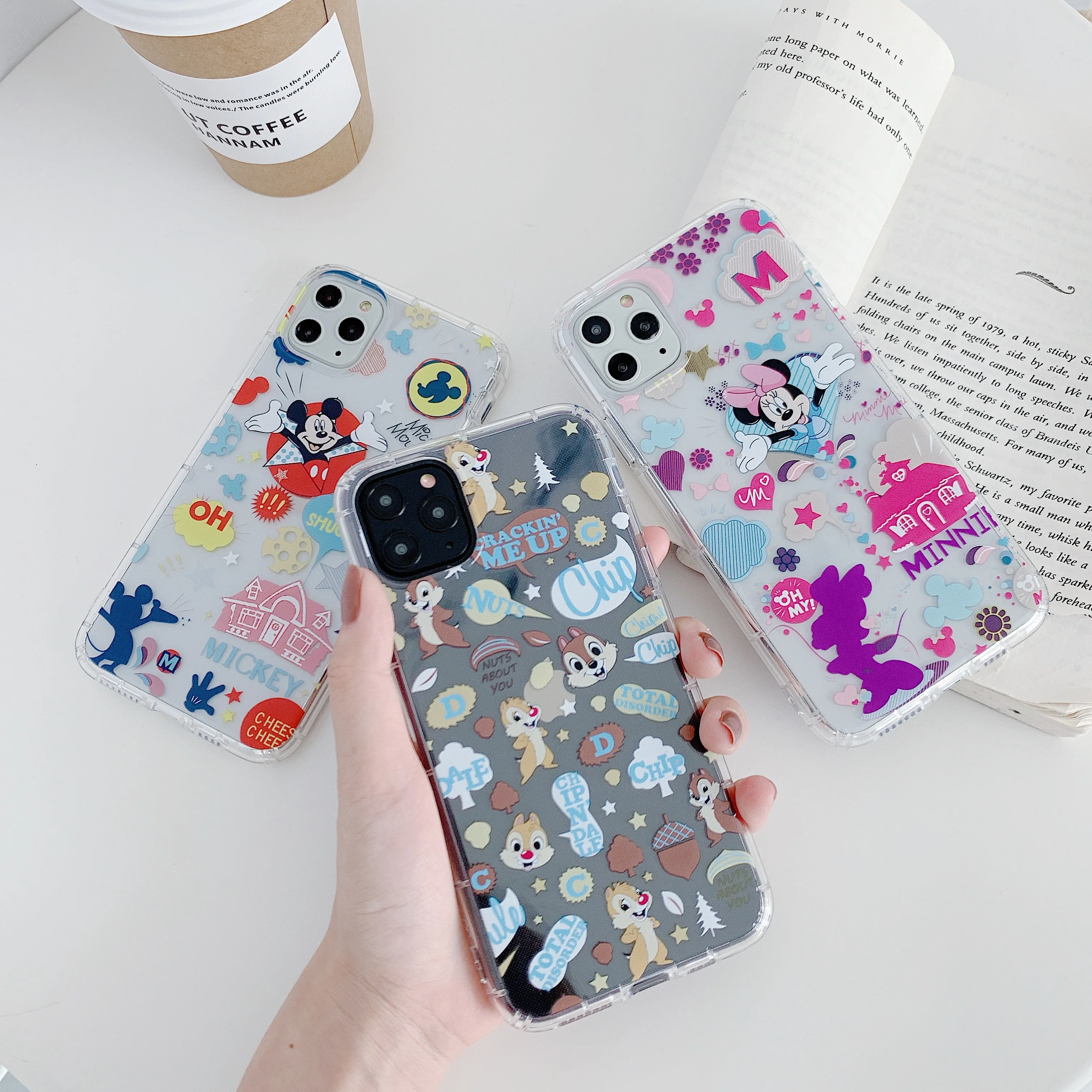 Lovely Cartoon Transparent Phone Case For iphone 11 Pro Max XS XR X 6S 6 7 8 Plus Ultra Slim Clear Soft Cases Back Cover |