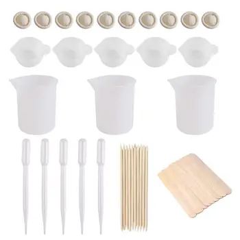 

1 Set 100ml Silicone Measuring Cup Crystal Epoxy UV Resin Craft Casting Mould Q0KE