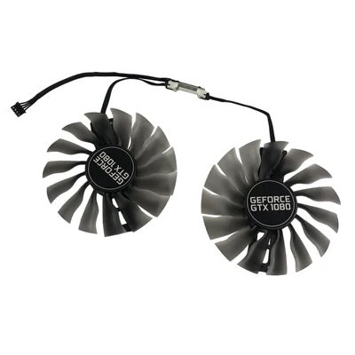 1 set 1080 LOGO 95 мм FD10015H12S вентилятор GTX 1080Ti GTX1080 GTX1070 Ti охладитель GPU для Palit GTX 1080 1070 Jetstream карты в качестве замены - Цвет лезвия: 1 set 1080 LOGO