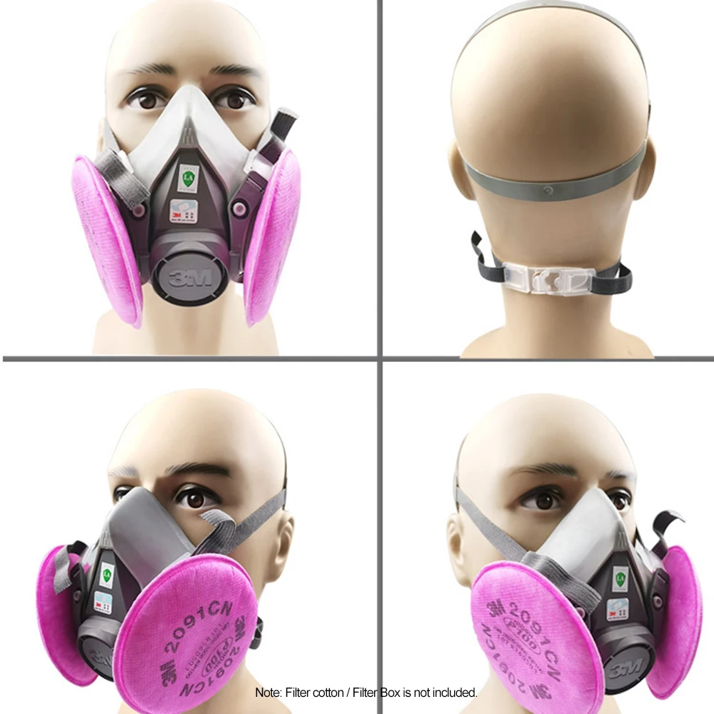 Máscara de Gas 3M 6200 protección decoración de pintura en aerosol máscara de polvo química