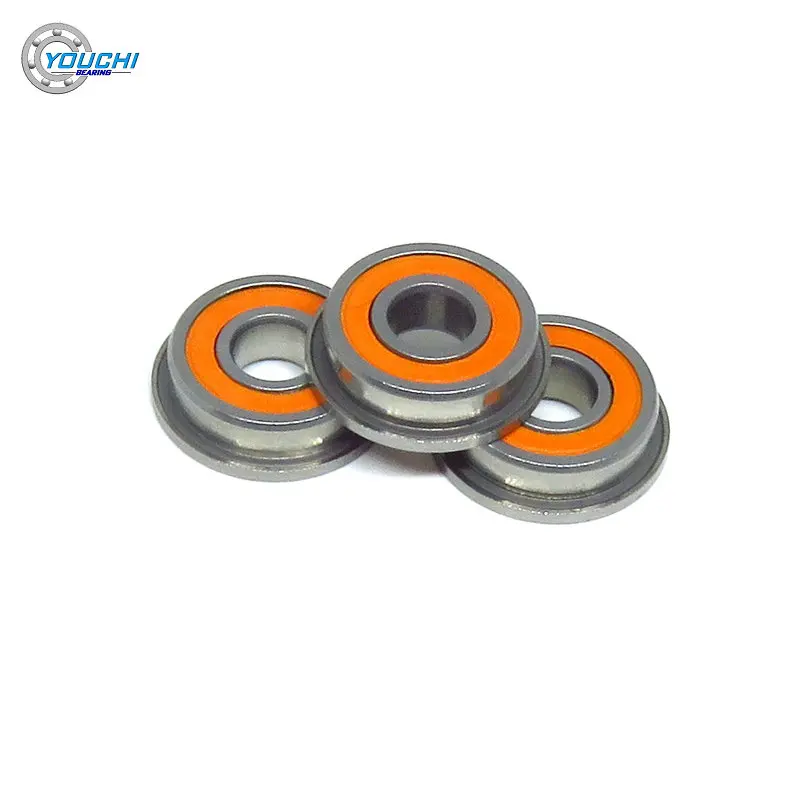 

10pc 5x13x4 mm SF695 2RS Hybrid Ceramic Ball Flange Bearing VORON Mobius 2/3 3D Printer F695 RS SF695C Miniature Flanged Bearing