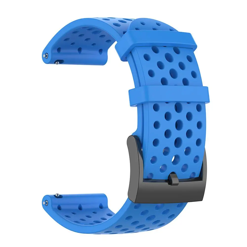 Outdoor Sport Silicone Replacement Watch Band Wrist Strap Bracelet For Suunto 9/Baro Suunto Spartan Sport Wrist HR Baro Smartwat - Цвет: Blue