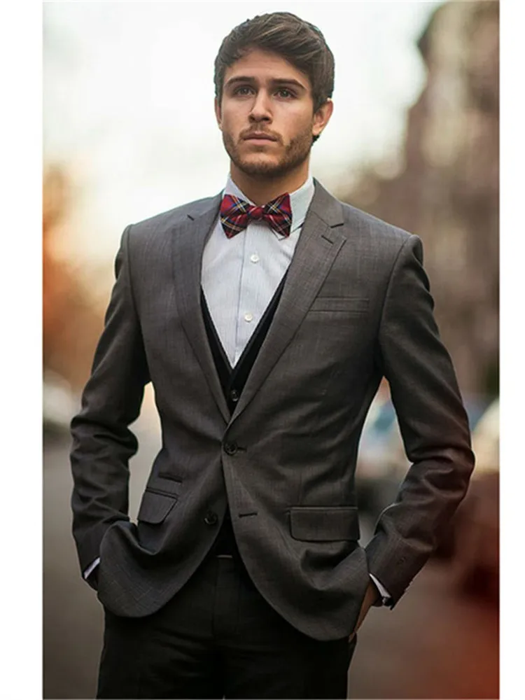 Мужской костюм смокинг Noivo Terno Slim Fit Easculino вечерние костюмы для мужчин лацкан жениха смокинг лучший Выпускной(пиджак+ брюки+ вес