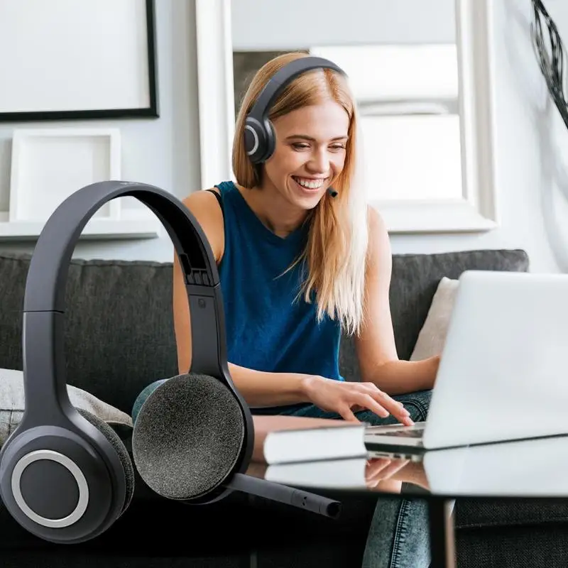 Logitech H600 2 4GHz Wireless Gaming Headset Portable Over The Head Gaming Stereo Headphones Fordable Earphones with Microphone