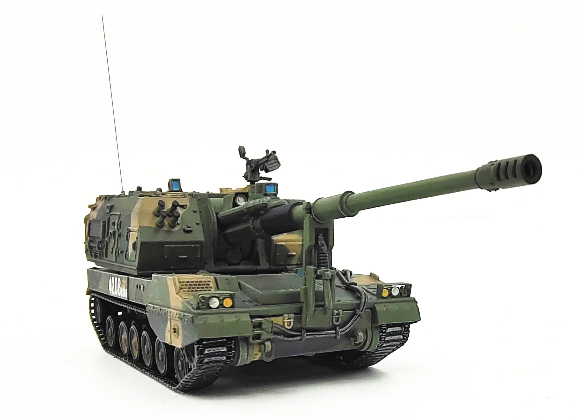 Fine 1: 72 Китайская армия plz05 самоходная модель оружия продукт 05 самоходный Танк военный обзор камуфляж