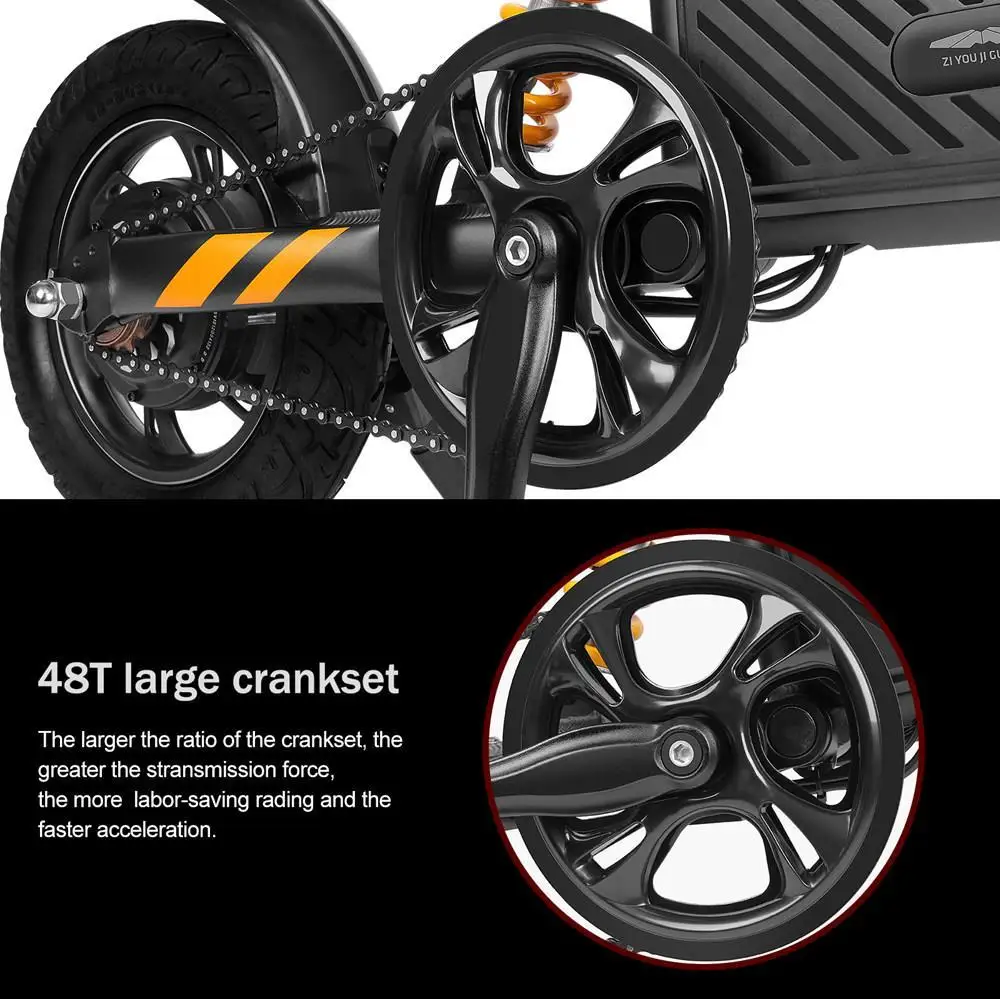 Sale Portable Electric Scooter Folding 2 Wheels Electric Bicycle 15.74 Inch 250W 36V Max 25KM/H Adults Black Electric Bike Bicycle 18