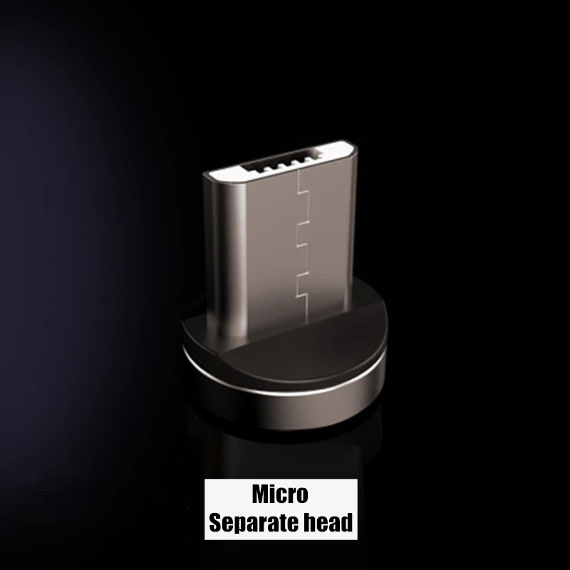 Магнитный USB кабель для зарядки и передачи данных для type-C IOS iPhone Android Micro USB кабель для быстрой зарядки и синхронизации данных для смартфонов - Цвет: Only Micro