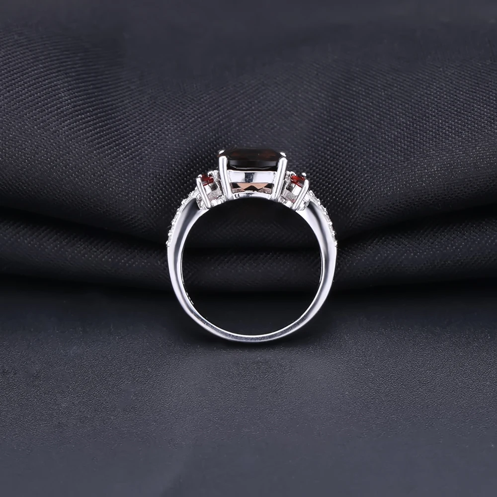 Драгоценный камень балет 3.67Ct натуральный дымчатый кварц драгоценный кольцо для