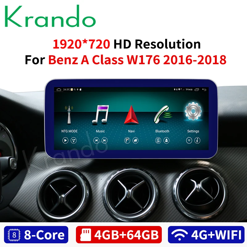 #*Cheap Krando Android 8.1 10.25 #039; #039; 4+64GB car radio dvd navigation For Mercedes Benz A W176 CLA C117 GLA X156 G W460 2016 2018