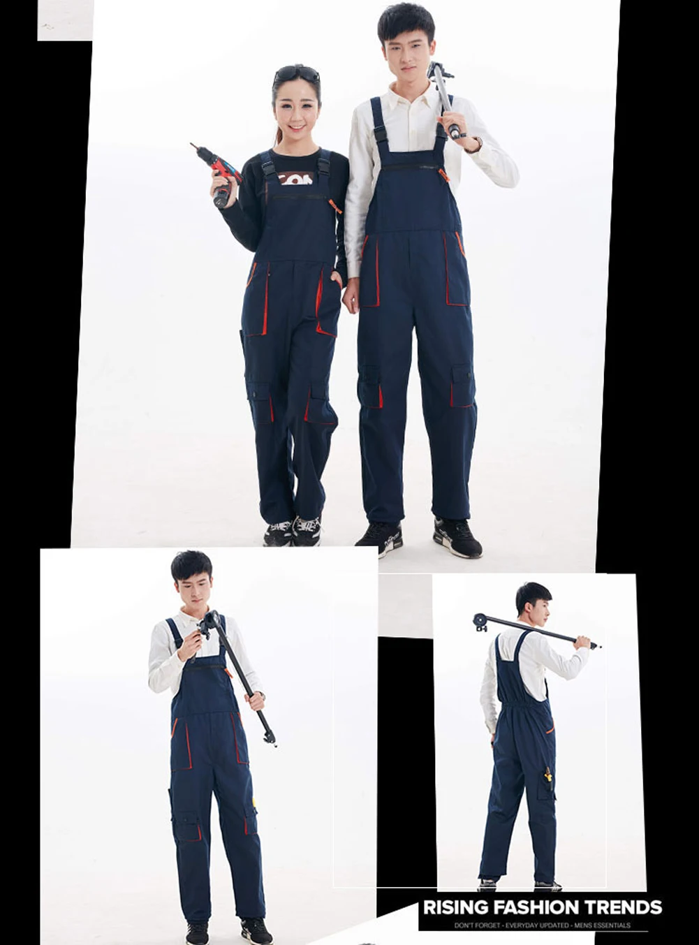 Meihuida мужской модный Повседневный нейлоновый свободный Сверхмощный Рабочий Комбинезон Спецодежда механик рабочая одежда ремень для инструментов брюки
