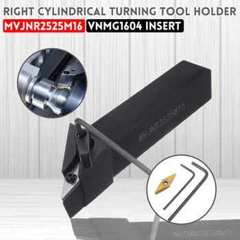 

MVJNR2525M16 Turning Tool Holder 150mm 93 degree Right Cylindrical Metal Lathe Lathe Machine CNC Turning Tools VNMG1604 Insert