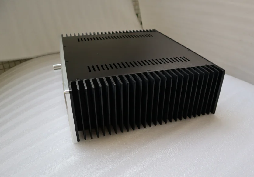 4313 Full aluminum DIY chassis power amplifier chassis class A enclosure PSU box side heatsink 430*130*361mm