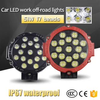 

LED 51W Work Light Off-road Modified Roof Light Inspection Light Car Spotlight ходовые огни для авто