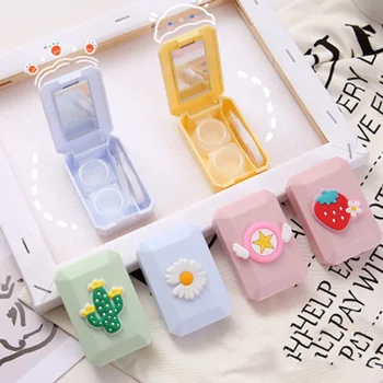 

Glasses Cosmetic Contact Lenses Box Contact Lens Case For Eyes Travel Kit Holder Container Travel Accessaries