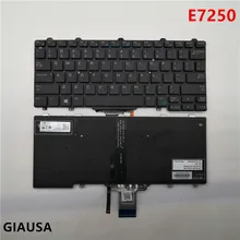 95% новые) для DELL Latitude E5250 E5270 E7250 E7270 Серия ноутбуков US клавиатура с подсветкой PK1313O2B00 MP-13P23USJ698 15J123201629M