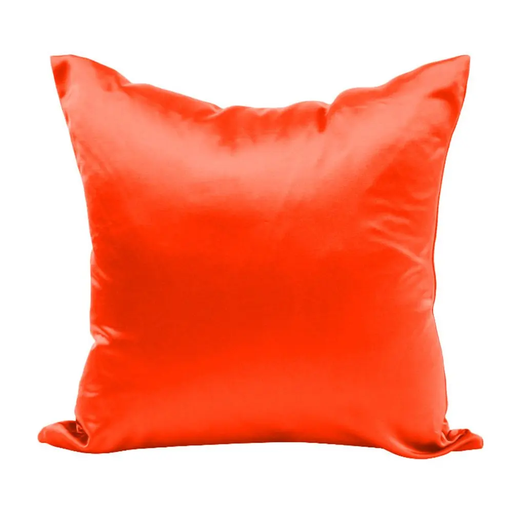 

Cushion Covers Solid Color Silks And Satin Pillow Case Pillowcase
