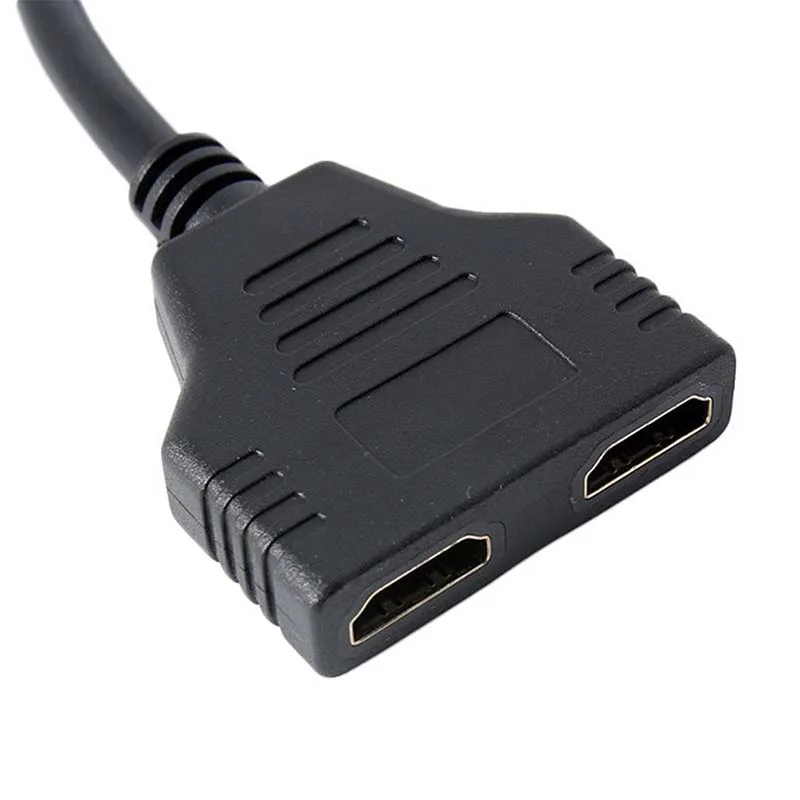HDMI адаптер практичный мульти дисплей Дубликатор высокого качества переносной распределитель 1 в 2 из кабеля адаптера 11