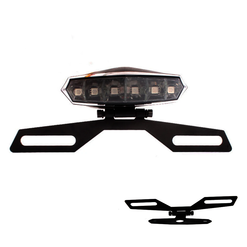 1pc Adjustable Folding Motorcycle License Plate Holder Tail Light Bracket Mount Support | Автомобили и мотоциклы