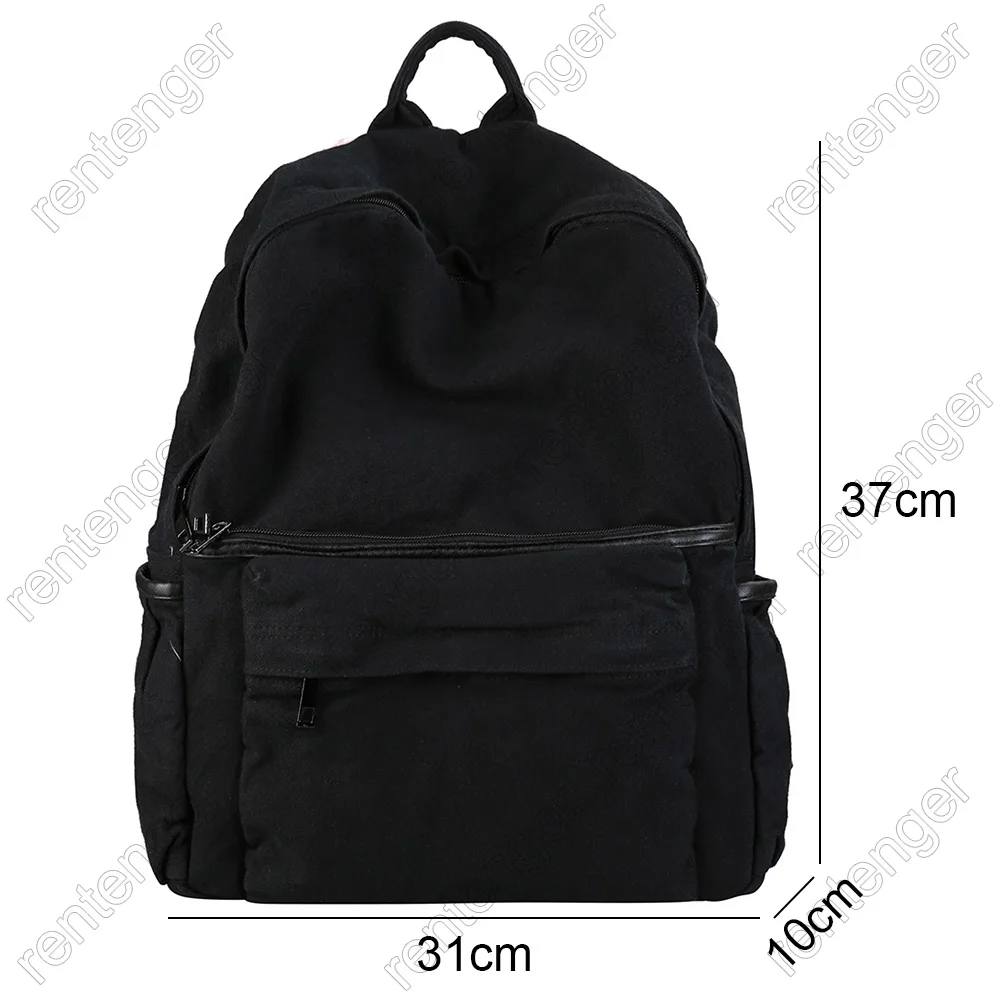 Travel Ladies Vintage Backpack Canvas Girl Fabric School Bag College Student Women Backpack Female Kawaii Laptop Bag Fashion New 4