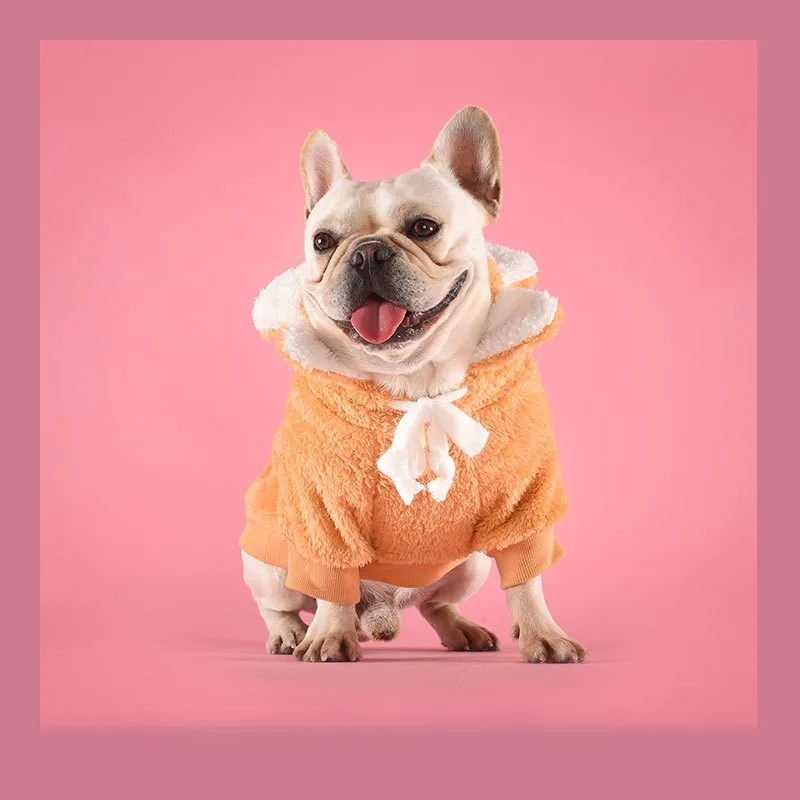 Зимняя одежда для собак, пальто для собак, куртка, теплая толстовка с капюшоном, одежда для собак, французская одежда для бульдога чихуахуа