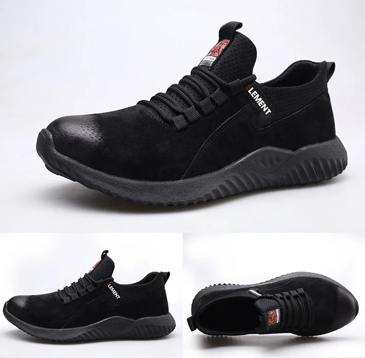 Steel Toe Cap Safety Shoes Outdoor Waterproof Non-slip Retro Boots Men's Shoes Fashion Indestructible Shoes Designer Work Shoes