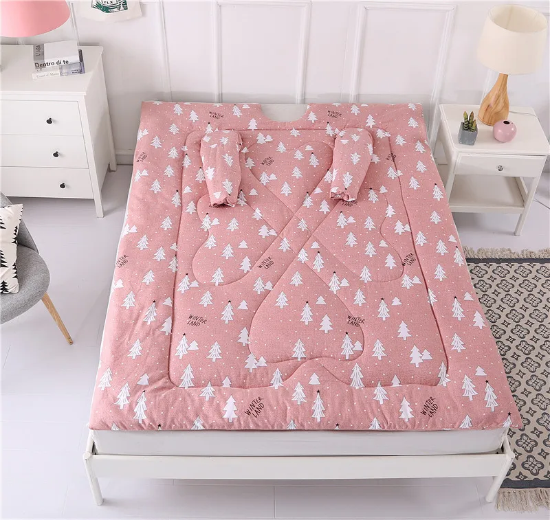 Winter Lazy Quilt With Sleeves Quilt Winter Warm Thickened Washed Quilt Blanket Geometry Printed Fashion Modern Lazy Quilt