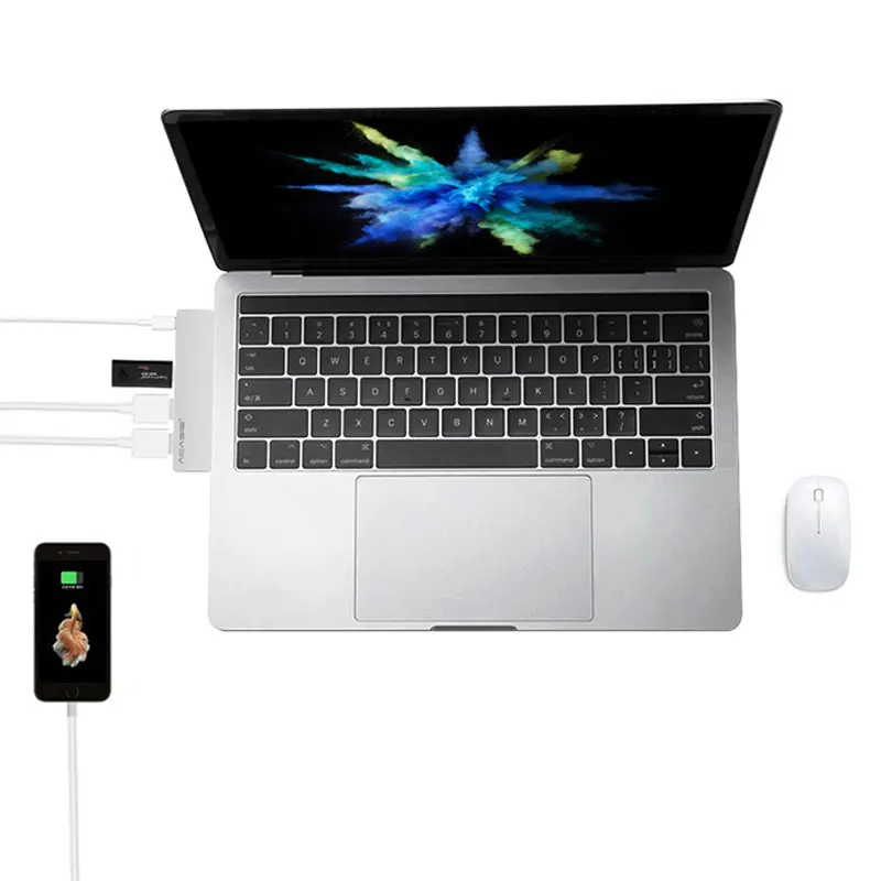 Acasis USB 3,1 Тип C концентратор 4-Порты и разъёмы USB 3,0 2,0 концентратор адаптер Тип-C концентратор для MacBook Pro