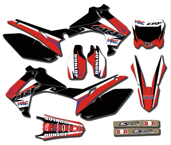 

CRF250R 2014-2017 Full Team Fairing Graphics Stickers Decal Customized For CRF450R 2013 - 2016 Personlized Deco kit CRF250 450 R