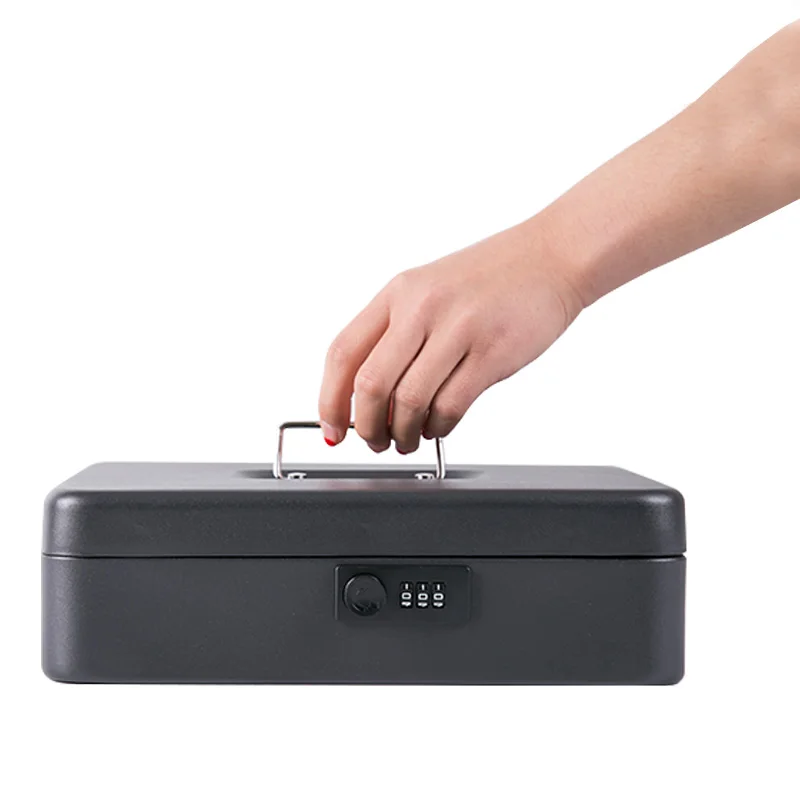 Portable Combination Password keyless Safe Money Jewelry Storage Collection Box with Compartment Tray Lockable Security Case 4