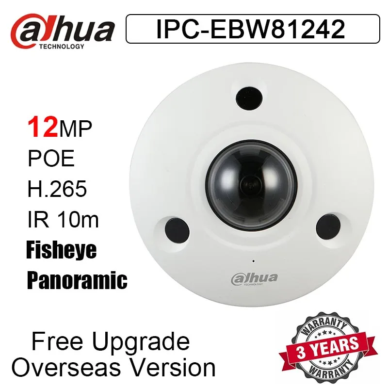 IPC-EBW81242 12MP Panoramic Network IR Fisheye Camera