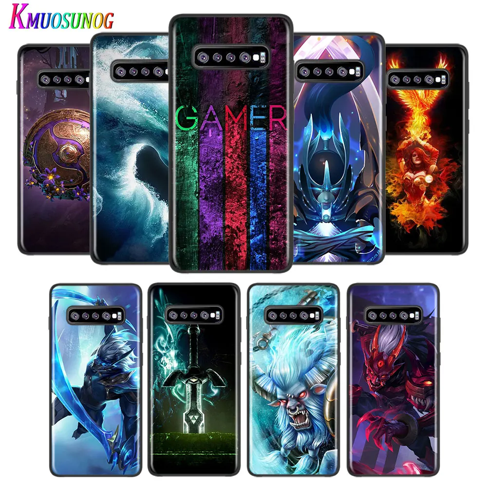 Shadow Fiend Dota 2 for Samsung Galaxy Note 20 Ultra 10 9 8 Pro S10E S10 5G S9 S8 S7 Plus Bright Black Phone Case Capa | Мобильные
