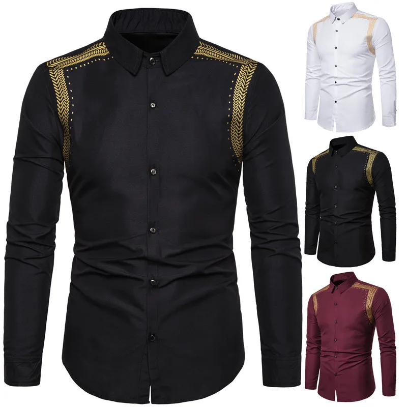 

Top men,shirt men,men's shirts,fashion casual shirts,printed shirts, men's lapel shirts, long sleeve shirt men, men's clothing,